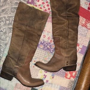 Freebird knee high leather boots worn once